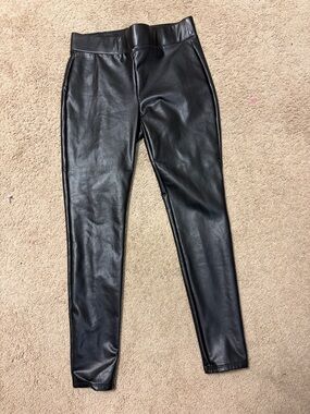 LOFT Black Faux Leather Leggings